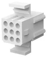 RCPT HOUSING, 9POS, NYLON, NATURAL