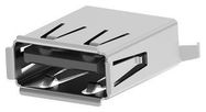 USB CONN, 2.0 TYPE A RCPT, 4POS, TH