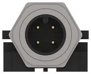 SENSOR CONN, RCPT, 4POS, M12, PANEL