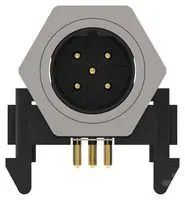 SENSOR CONN, RCPT, 5POS, M12, PANEL