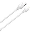 USB to Lightning cable LDNIO LS540, 2.4A, 0.2m (white), LDNIO