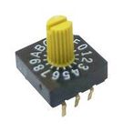 ROTARY CODED SW, HEX, 16POS, 0.1A, 5VDC