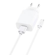 Fast charger Foneng EU28 12W, 1xUSB, QC 3.0 + Cable USB Micro, Foneng