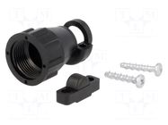 Cable hood and fastener; size 11; 8.3mm; straight; CPC TE Connectivity