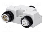 T adapter; Mini-Change; PIN: 5; Y; 600V; IP67; 8A MOLEX