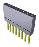 CONNECTOR, 8POS, RCPT, 2.54MM, THT