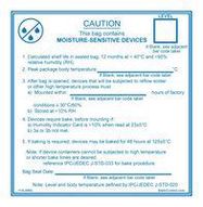 LABEL, WARNING, 101.6X101.6MM, BLUE