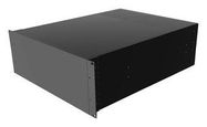 RACK MOUNT CABINET, 4U, ALUM, BLACK