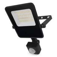 LED Floodlight VISIO with motion sensor, 20 W, black, neutral white, EMOS