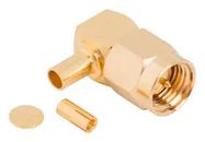 RF COAX CONN, SMA R/A PLUG, 50 OHM/CABLE