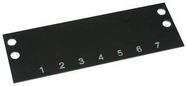 TERMINAL BLOCK MARKER, 1 TO 7, 9.53MM