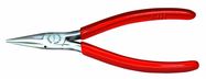 Micro flat nose pliers, 120 mm, transparent insulation