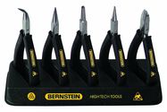 5-piece set dissipative pliers in a table support