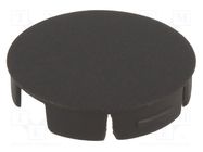 Cap; polyamide; black; push-in; A3023,A3123 OKW