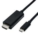 CABLE, USB 3.1 C-HDMI A PLUG, 1M, BLACK