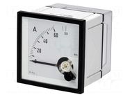 Ammeter; on panel; I AC: 0÷60A,120A; True RMS; Class: 1.5; 45÷65Hz Gossen Müller & Weigert