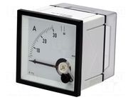 Ammeter; on panel; I AC: 0÷30A,60A; True RMS; Class: 1.5; 45÷65Hz Gossen Müller & Weigert