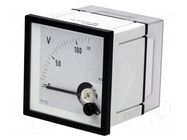 Voltmeter; on panel; 0÷120V; Class: 1.5; True RMS; 45÷65Hz; EQN Gossen Müller & Weigert