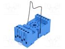 Socket; PIN: 11; 10A; 250VAC; on panel,for DIN rail mounting FINDER