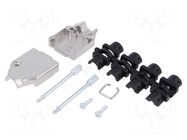 Enclosure for connectors: D-Sub; D-Sub 9pin,D-Sub HD 15pin MH CONNECTORS