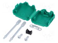 Enclosure for connectors: D-Sub; D-Sub 9pin,D-Sub HD 15pin MH CONNECTORS
