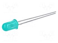 LED; green; 5mm; 1÷2.3mcd; 50°; Front: convex; 1.9÷2.2VDC BROADCOM (AVAGO)