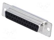 Connector: D-Sub; PIN: 25; plug; female; for cable; soldering MH CONNECTORS