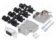 Connector: D-Sub; PIN: 9; plug; female; angled 45°; soldering MH CONNECTORS