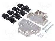 Enclosure for connectors: D-Sub; D-Sub 25pin,D-Sub HD 44pin MH CONNECTORS