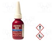 Anaerobic adhesive; blue; liquid; bottle; 10ml; LOCTITE 243 LOCTITE