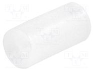 Spacer sleeve; LED; Øout: 5mm; ØLED: 5mm; L: 10mm; natural; UL94V-2 FIX&FASTEN