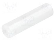 Spacer sleeve; LED; Øout: 5mm; ØLED: 5mm; L: 19.5mm; natural; UL94V-2 FIX&FASTEN