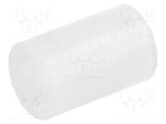 Spacer sleeve; LED; Øout: 5mm; ØLED: 5mm; L: 7.5mm; natural; UL94V-2 FIX&FASTEN