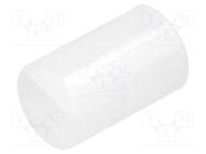 Spacer sleeve; LED; Øout: 4mm; ØLED: 3mm; L: 6.5mm; natural; UL94V-2 FIX&FASTEN