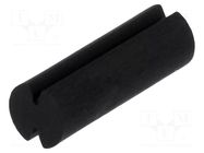 Spacer sleeve; LED; Øout: 5mm; ØLED: 5mm; L: 14.5mm; black; UL94V-2 FIX&FASTEN