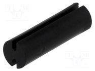 Spacer sleeve; LED; Øout: 5mm; ØLED: 5mm; L: 16.1mm; black; UL94V-2 FIX&FASTEN