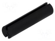 Spacer sleeve; LED; Øout: 5mm; ØLED: 5mm; L: 22mm; black; UL94V-2 FIX&FASTEN