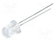 LED; 8mm; yellow; 7000÷9000mcd; 30°; Front: convex; No.of term: 2 OPTOSUPPLY