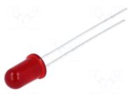 LED; red; 5mm; 1.5÷2.3mcd; 50°; Front: convex; 1.7÷2VDC BROADCOM (AVAGO)