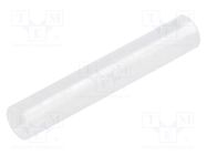 Spacer sleeve; LED; Øout: 4mm; ØLED: 3mm; L: 24mm; natural; UL94V-2 FIX&FASTEN