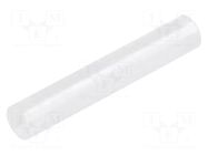Spacer sleeve; LED; Øout: 4mm; ØLED: 3mm; L: 24mm; natural; UL94V-2 FIX&FASTEN