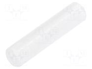 Spacer sleeve; LED; Øout: 4mm; ØLED: 3mm; L: 19mm; natural; UL94V-2 FIX&FASTEN