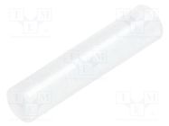 Spacer sleeve; LED; Øout: 4mm; ØLED: 3mm; L: 18mm; natural; UL94V-2 FIX&FASTEN