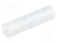 Spacer sleeve; LED; Øout: 4mm; ØLED: 3mm; L: 14.5mm; natural; UL94V-2 FIX&FASTEN