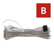 Extension cable for interconnecting chains, Standard transparent, 10 m, outdoor and indoor, EMOS