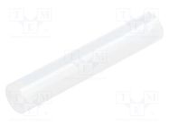 Spacer sleeve; LED; Øout: 5mm; ØLED: 5mm; L: 28mm; natural; UL94V-2 FIX&FASTEN