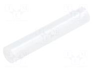 Spacer sleeve; LED; Øout: 5mm; ØLED: 5mm; L: 28mm; natural; UL94V-2 FIX&FASTEN