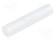 Spacer sleeve; LED; Øout: 5mm; ØLED: 5mm; L: 22.5mm; natural; UL94V-2 FIX&FASTEN