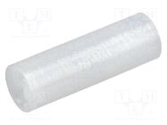 Spacer sleeve; LED; Øout: 5mm; ØLED: 5mm; L: 15mm; natural; UL94V-2 FIX&FASTEN