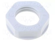 Nut; M12; halogen free; polyamide; UL94V-0; 17mm; grey; Pitch: 1.5 LAPP